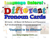 "Different" Pronoun Practice Cards - Set of 80