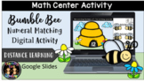 (Digital) Bumble Bee Numeral Match Math Center Activity (1
