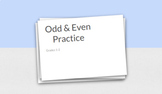 *Digital Even & Odd Practice Flash Cards - digital center 