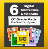 6th Grade Math - Digital Interactive Notebook BUNDLE! (The