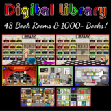  Digital Library (Virtual Book Rooms) with 48 rooms and 1