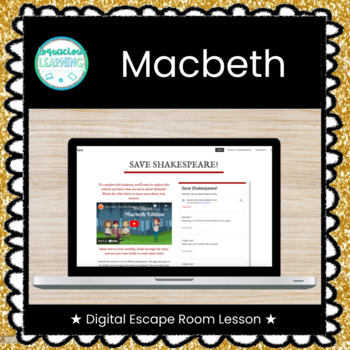Preview of ★ Digital ★ Macbeth Escape Room / Breakout Game