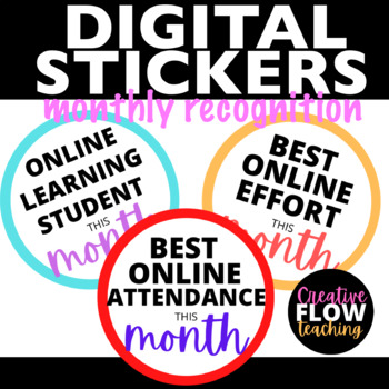 Preview of Digital Reward Stickers for High School and Middle School