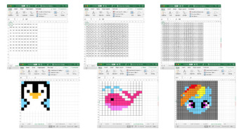 Preview of *Digital* Multiplication Mosaic (5x Times Tables)