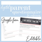  Digital Parent Questionnaire for Conferences