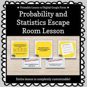 Preview of ★ Digital + Printable ★ Probability Breakout Game *Customizable*
