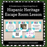 ★ Digital + Printable ★ Spanish Culture / Hispanic Heritage Month Breakout Game