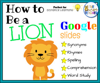 Preview of {Digital Resources} How to Be a Lion Reading Comprehension Morning Work