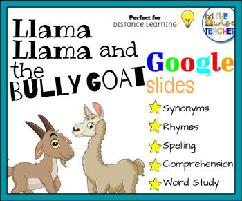 Preview of {Digital Resources } Llama Llama and the Bully Goat | Reading Comprehension