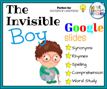 Preview of {Digital Resources} The Invisible Boy | Reading Comprehension | Morning Work