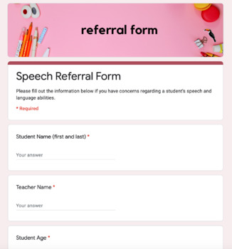 Preview of * Digital * Speech Referral Form *