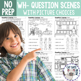 NO PREP Wh-Question Scenes with Picture Choices