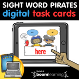 *Distance Learning* Boom Cards™ - Sight Word Task Cards: HERE