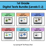 {Distance Learning} Digital Books, Levels E-J - 1st Grade Bundle