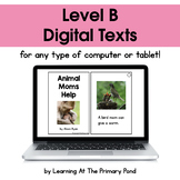 {Distance Learning} Digital Level B Books