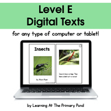 {Distance Learning} Digital Level E Books