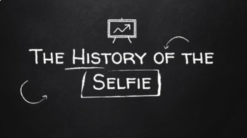 Preview of {Distance Learning}/(Sub plan)The History of a Selfie Mini Lesson and Reflection