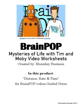 Preview of "Distance, Rate, and Time" for BrainPOP video - Distance Learning
