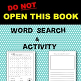 'Do Not Open This Book' Word Search and Pre-Reading Activity