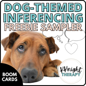 Preview of *Dog Themed* Inferencing with Real Photos | for Speech Therapy | FREEBIE SAMPLER