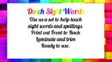  Dolch Sight Word Flash Cards