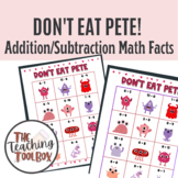 Valentine's Day "Don't Eat Pete" addition/subtraction math