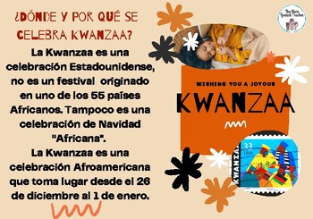 Preview of ¿Dónde y Por qué se celebra Kwanzaa?