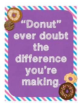 Preview of "Donut" Ever Doubt The Difference You're Making: An Appreciation Sign