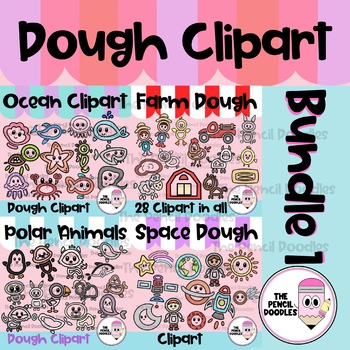 Preview of Dough Clipart Bundle - Clip Art de Plastilina