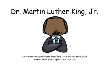 Preview of "Dr. Martin Luther King, Jr." Emergent Reader