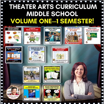 Preview of Drama Class Theater Curriculum Middle School Vol. 1  Acting  Improvisation Plays