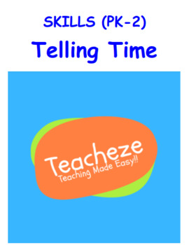 Preview of  EASEL READY!! Learn to Tell Time FUN Activities, worksheets online or on paper