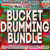 Preview of *EASY BUCKET DRUMMING BUNDLE #1 - Videos for Music Class - Distance Learning