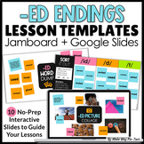 -ED Endings Mini Lessons | Ending Sounds Word Sorts Past T