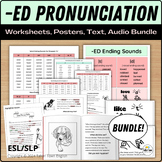 Pronunciation of ED Sounds: Worksheets, Posters + Audio Bo