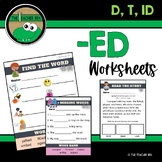 -ED Worksheets (Read and Write with -ED - d, t, id)