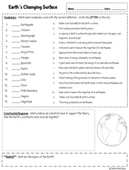 Earth Science Worksheets by Teach in the Peach | TpT
