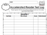{EDITABLE!} Accelerated Reader [AR] Test Log
