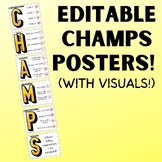 *EDITABLE* CHAMPS Clip Posters!