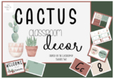 **EDITABLE** Classroom Theme Decor Pack | Cactus and Succulent