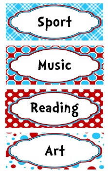 Preview of **EDITABLE** Dr Seuss Inspired Schedule Cards