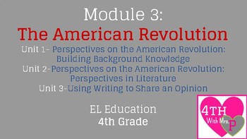 Preview of **EDITABLE** EL EDUCATION MODULE 3 BUNDLE- 4th Grade