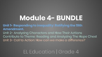 Preview of EL Education- Grade 4 module 4 BUNDLE (EDITABLE)