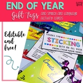 {EDITABLE & FREE} End of Year Gift Tags & Cards {Sticker S