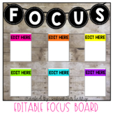 *EDITABLE* Focus Board