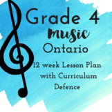 Grade 4 *MUSIC* Lesson Plans First 12 Weeks