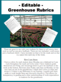 -EDITABLE- Greenhouse Work Rubrics