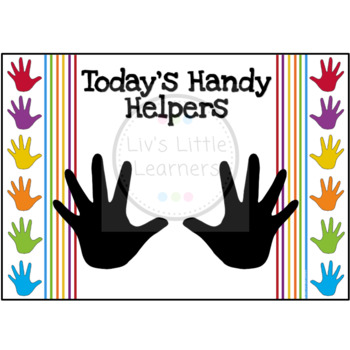 **EDITABLE** Handy Helpers Poster