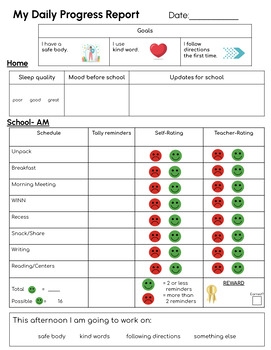 Preview of (EDITABLE) Home-School Communication Behavior Intervention with Visual Supports