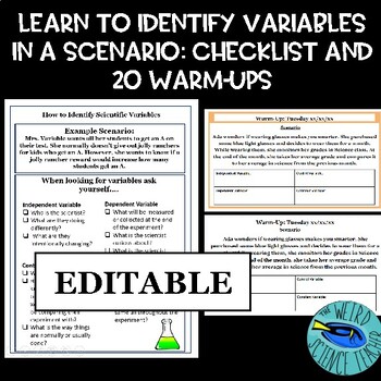 Preview of (EDITABLE) How To: Successfully Identify Scientific Variables in a Scenario